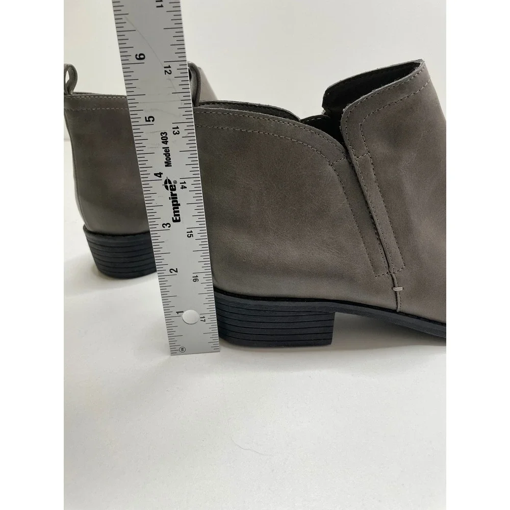 American Rag Cadee Womens‎ Ankle Boots Grey Taupe Block Heel Booties Size 9.5 M